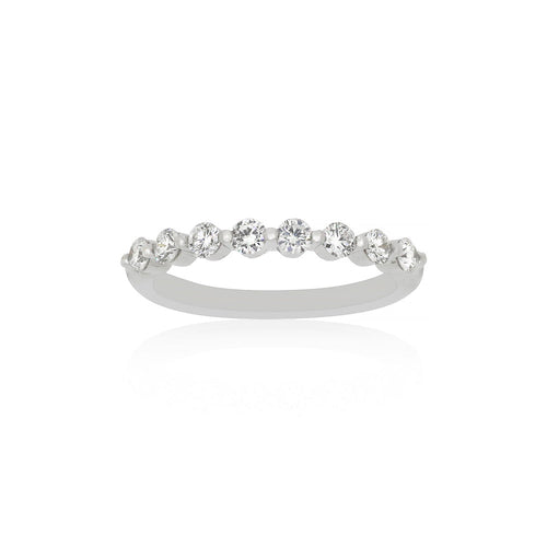 18ct White Gold Paloma Diamond Band