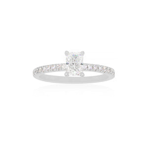 18ct White Gold Estelle GIA Diamond RIng