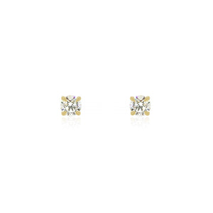 18ct Yellow Gold Julian Lab Diamond Stud Earring