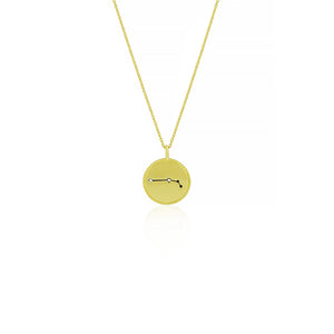 Gold Plated Constellation Necklace - Aries