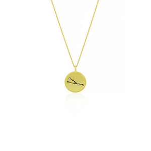 Gold Plated Constellation Necklace - Taurus