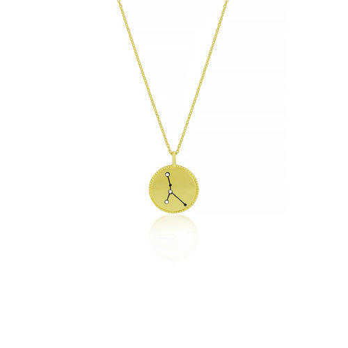 Gold Plated Constellation Necklace - Cancer
