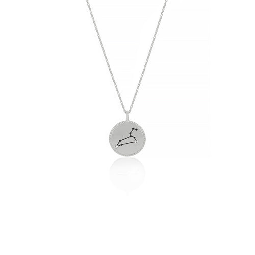 Silver Constellation Necklace - Leo