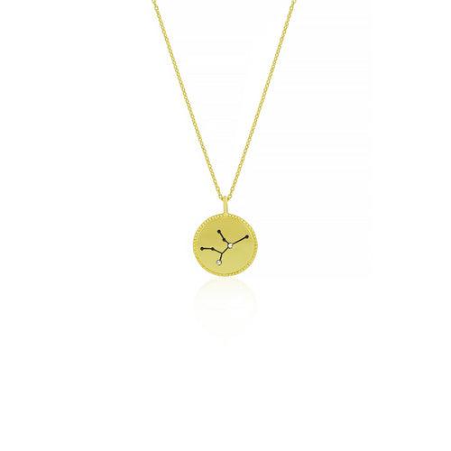 Gold Plated Constellation Necklace - Virgo