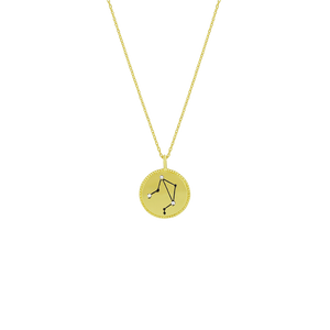 Gold Plated Constellation Necklace - Libra