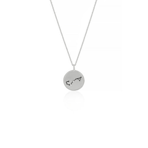 Silver Constellation Necklace - Scorpio