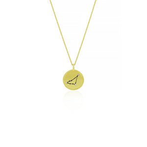 Gold Plated Constellation Necklace - Capricorn