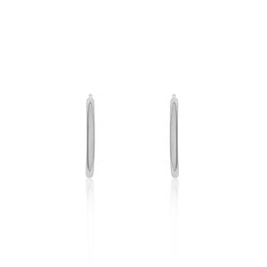 Sterling Silver Tube Hoop Earring - Slim