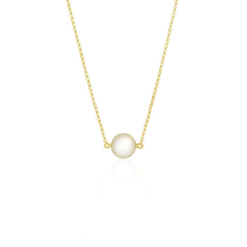 9ct Yellow Gold Maisie Fresh Water Pearl Necklace
