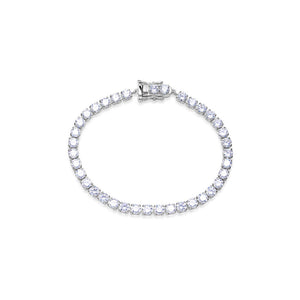 Silver Paloma CZ Tennis Bracelet -4mm