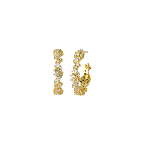 Gold Plated Aurora Hoops