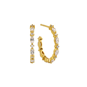 Gold Plated Radiance Hoops