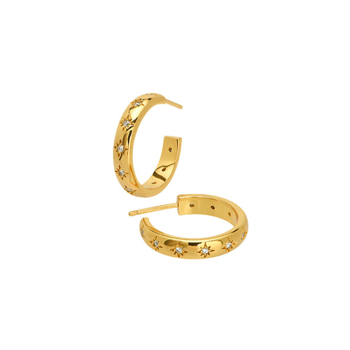 Gold Plated Novae Hoops