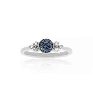 18ct White Gold Everly Montana Sapphire Diamond Ring