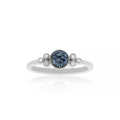 18ct White Gold Everly Montana Sapphire Diamond Ring