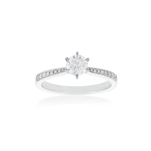 18ct White Gold Vera Diamond Ring
