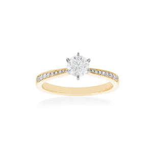18ct Yellow Gold Vera Diamond Ring
