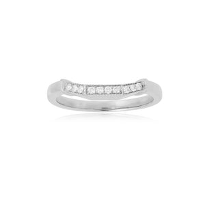 18ct White Gold Kara Diamond Band