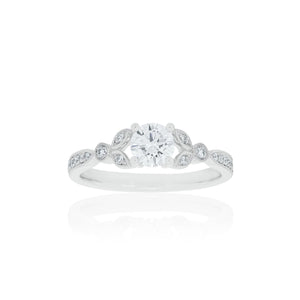 18ct White Gold Florine Diamond Ring